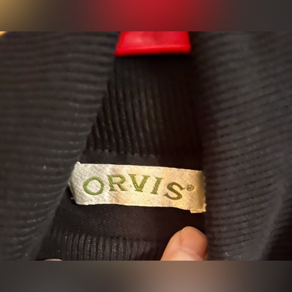 Orvis Black 100% Silk Sleeveless Cropped Turtleneck Top Size S/M Light Ribbed - Picture 6 of 12